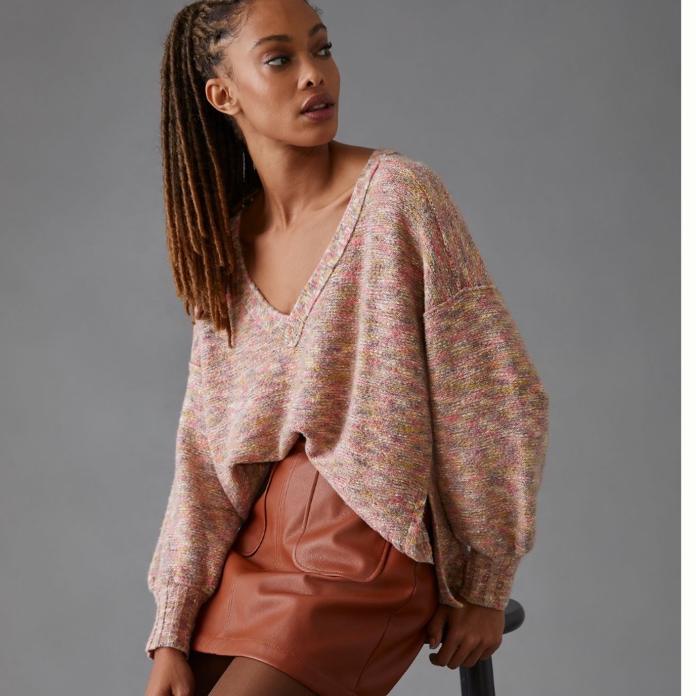 Pilcro Deep V Sweater (Anthropologie), NWOT
